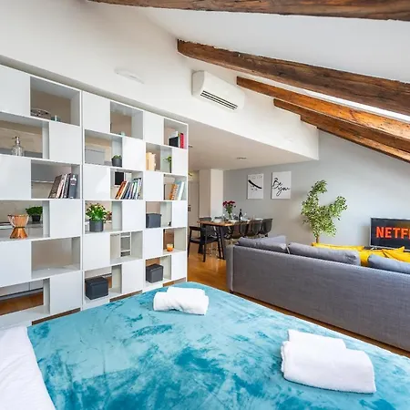 Lägenhet Duplex With Ac In Center Prag